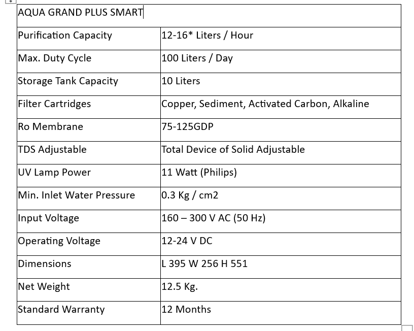 Specification Image